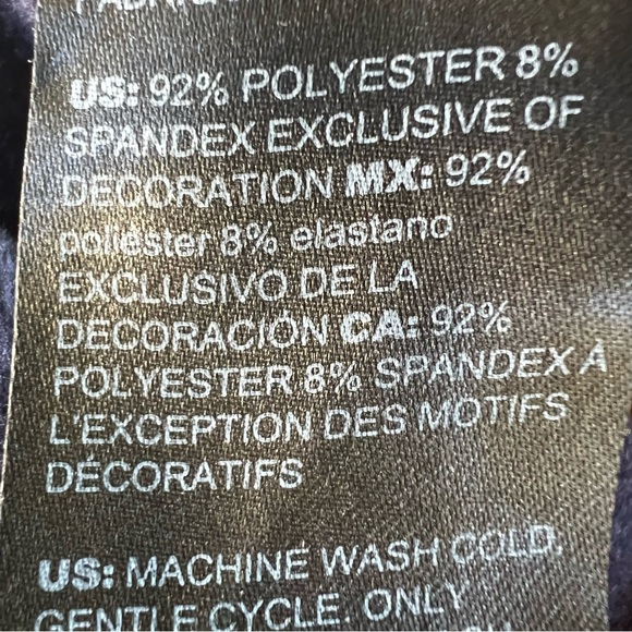 CHICO’S NAVY BLUE VELOUR PULLOVER HOODIE CHICO’S SIZE 3 16-18 - Picture 7 of 9